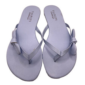 Baby Blue Talbots Bow Tie Thong Sandals Women's Size 7.5 Pre-owned
